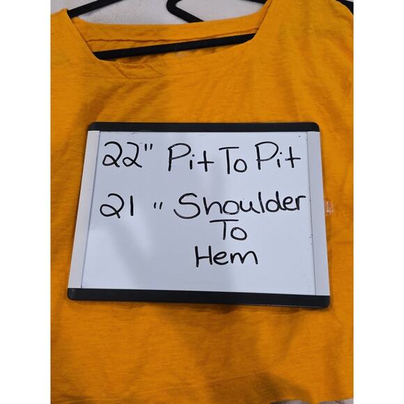 Eileen Fisher Yellow CapSleeve Top SquareNeck SzM Hemp Organic CottonSustainable - Picture 6 of 6